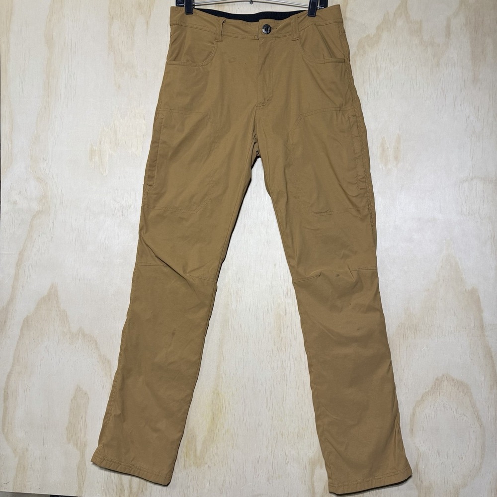 Orvis Pants Mens 32x34 Brown Stretch Fleece Lined Outdoor Hiking Workwear